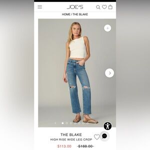 Joe's Jeans Women's Straight Leg Jeans - Blue